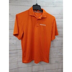 Whataburger Polo Shirt Uniform Striped Orange Sz S